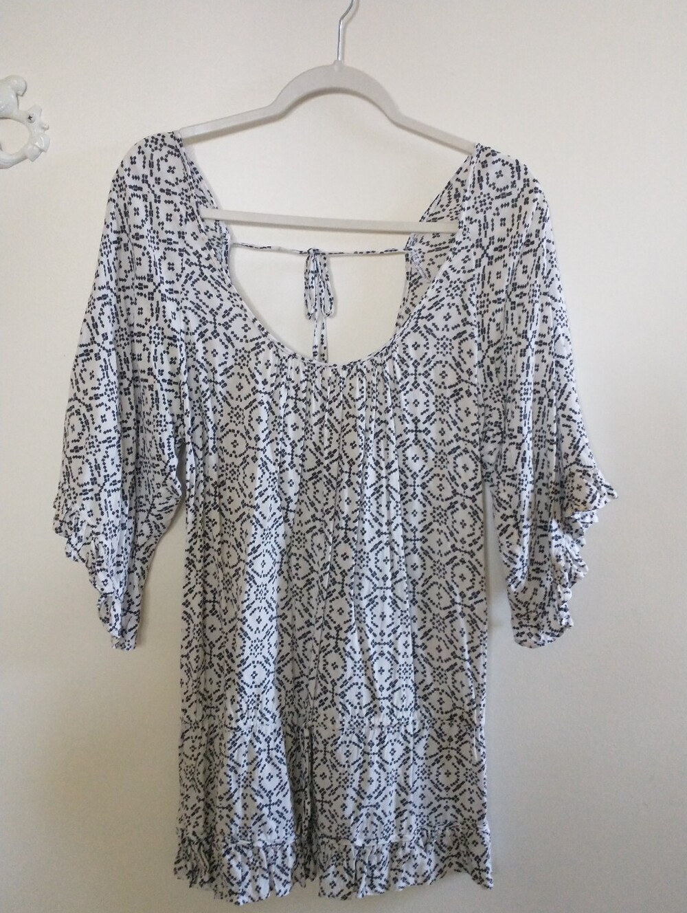 Eberjey Mosaic Printed Scoop Neck Beach Tunic S / M